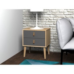 Chevet 2 tiroirs ROLLAND...